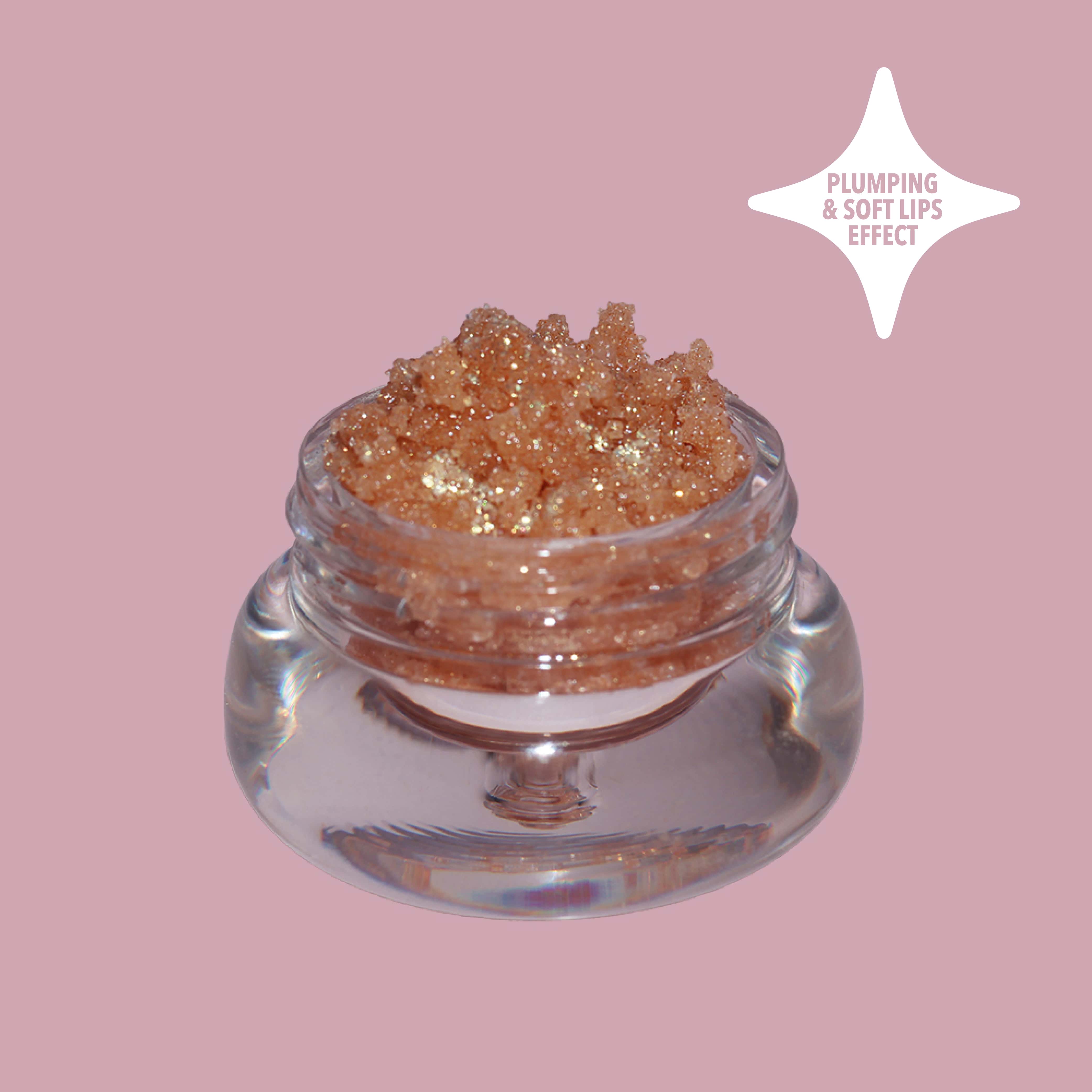 glitter lip scrub