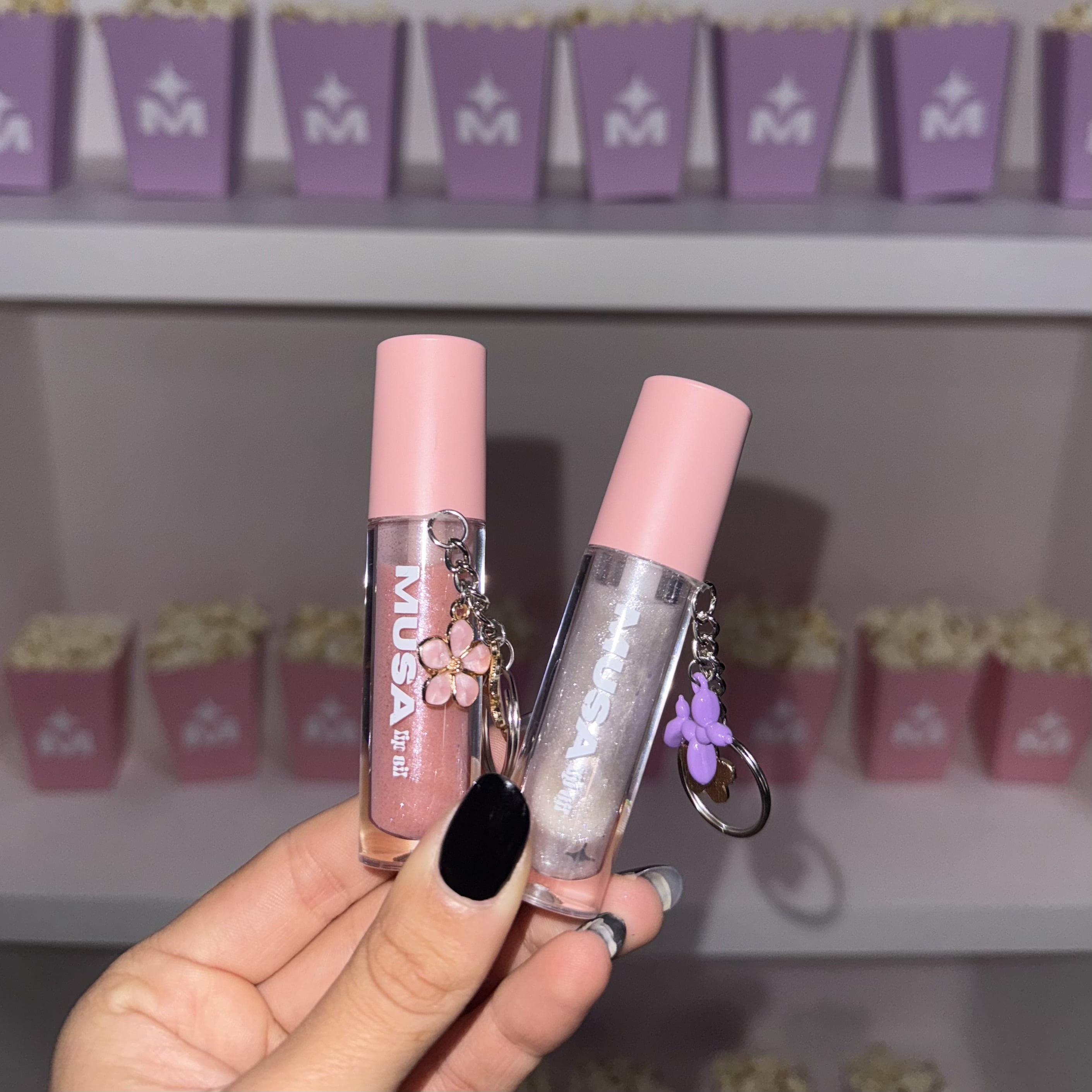 lip oil with charm