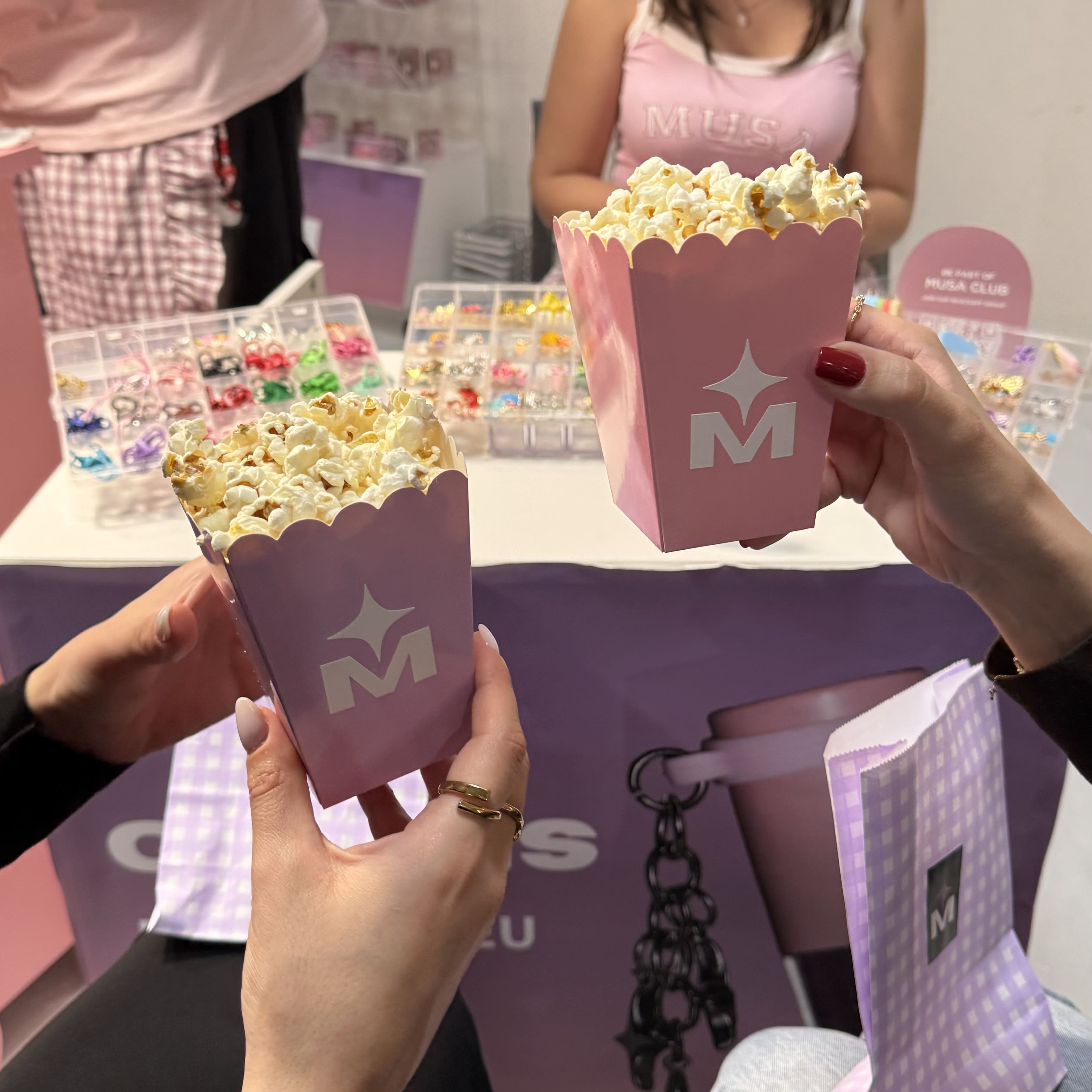 musa glitter ice cream shop popcorn
