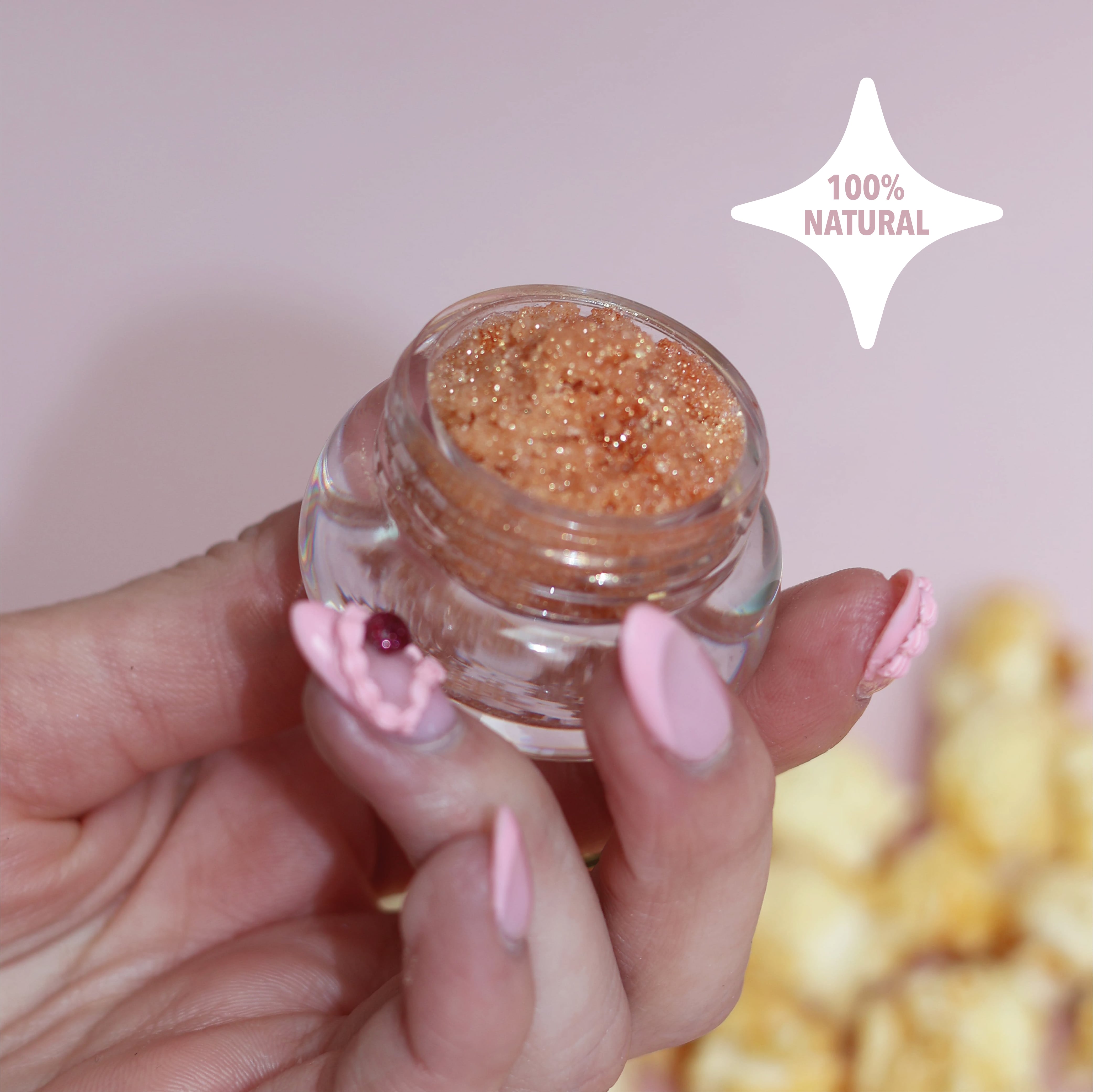 glitter lip scrub