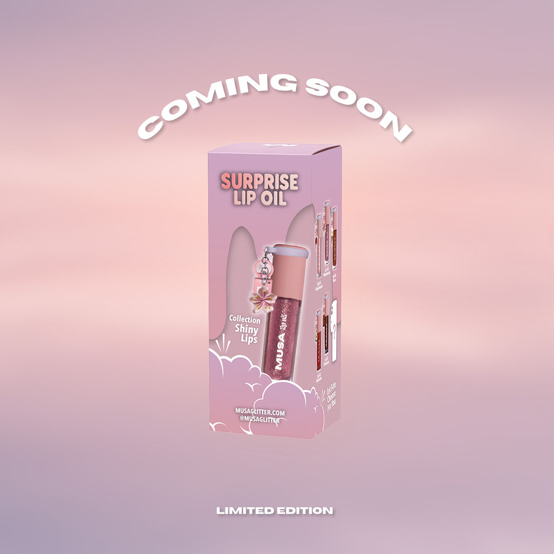 surprise glitter lip oils box