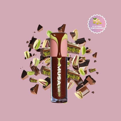glitter lip oil dubai chocolate