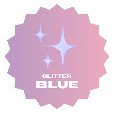 Icon of blue glitter lip oils