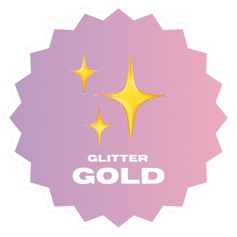 icon of gold glitter lip oils