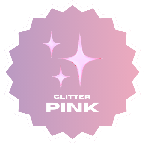 Icon of pink glitter lip oils