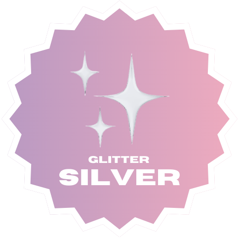 Icon of silver glitter lip oils