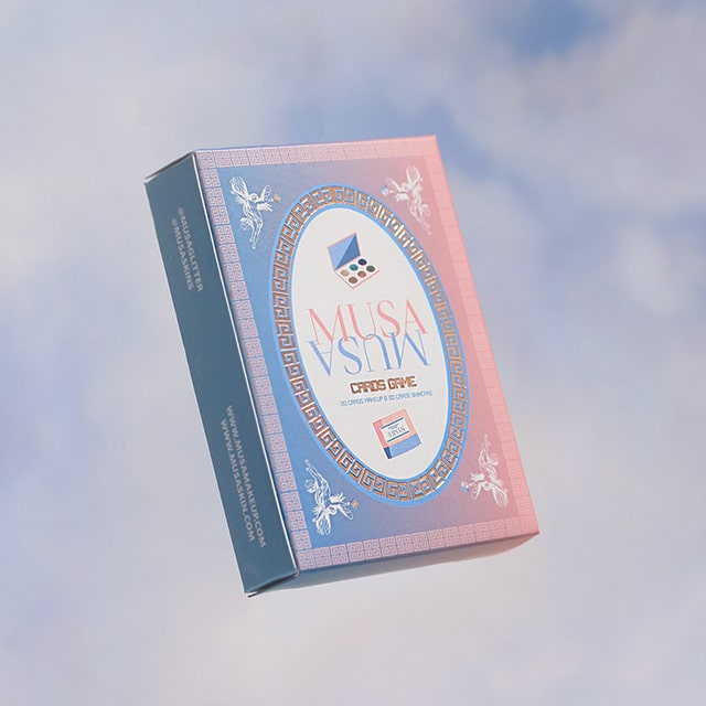 Card Game about skin care. Discover more about skincare with Musa Glitter.